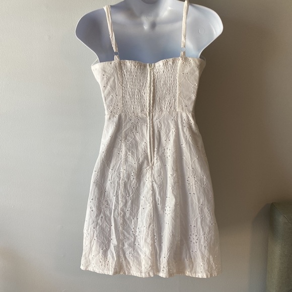 ⚡️Last Days! Crystal Doll White Eyelet Dress S - Picture 4 of 11